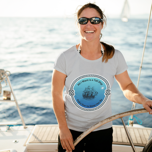 Tall Ship /Boat Quotes - Unisex Heavy Cotton Tee