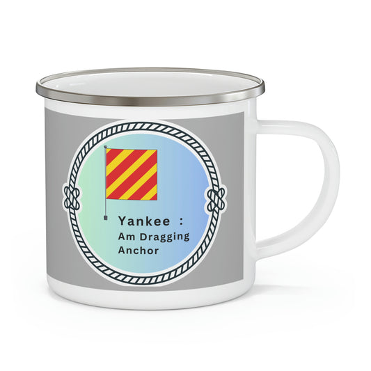 Code Flag - Y  - Enamel Camping Mug