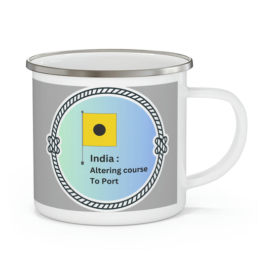 Code Flag Echo - Enamel Camping Mug